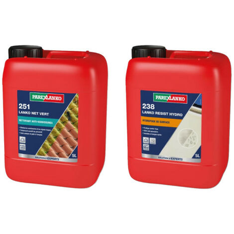 Pack PAREXLANKO - Traitement anti-verdissures 251 - 5 L - Protection anti-tâches 238 - 5 L