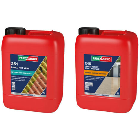 Pack PAREXLANKO - Traitement anti-verdissures 251 - 5L - Protection anti-tâches sols 240 - 5L