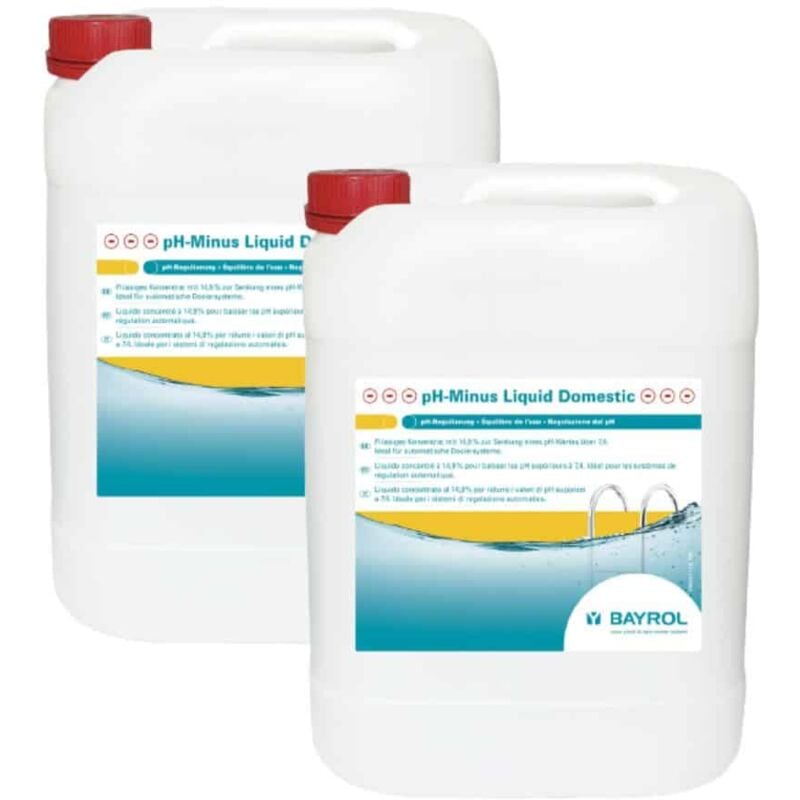 Bayrol - Pack pH Minus Liquid Domestic 20 l Quantité Pack de 2