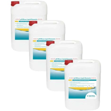 Pack pH Minus Liquid Domestic 20 L BAYROL Quantité Pack de 4