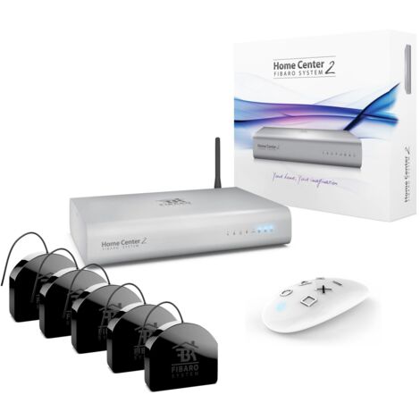 Pack pilotage volet roulant avec Box Home Center 2 (Grise) - Domotique Fibaro