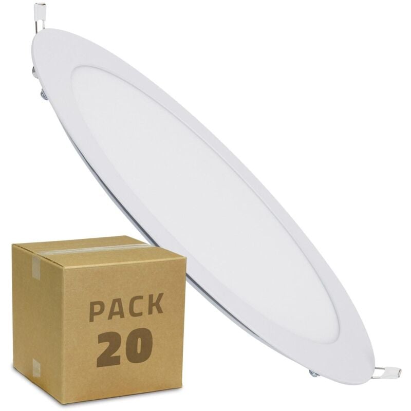 

Pack Placa LED Circular 18W (20 un) Blanco Neutro 4000K - 4500K - Blanco Neutro 4000K - 4500K