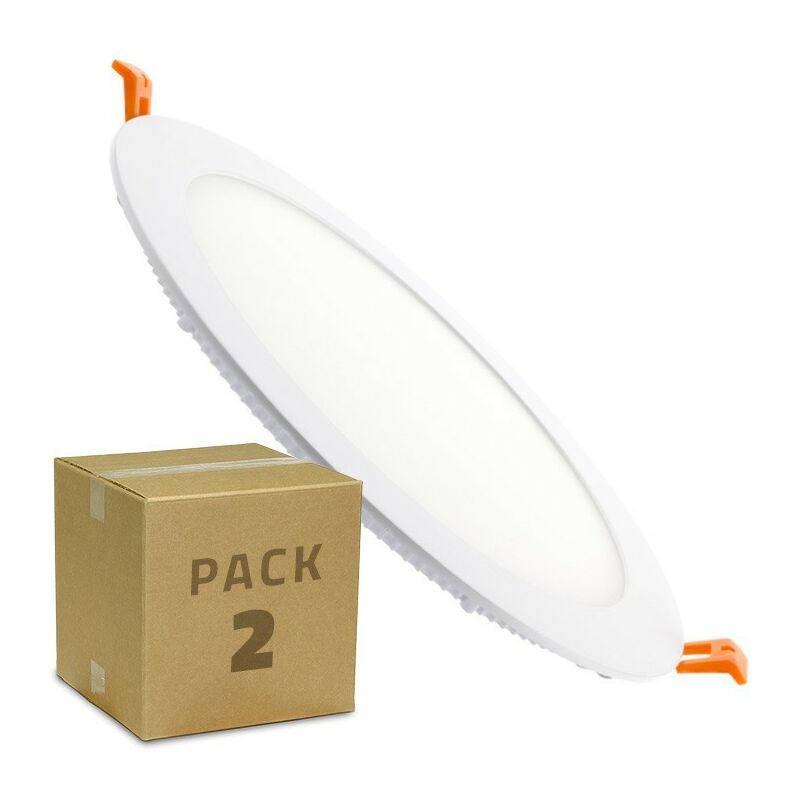 

Efectoled - Pack Placa LED Circular SuperSlim 20W (2 un) Blanco Neutro 4000K - 4500K . - Blanco Neutro 4000K - 4500K