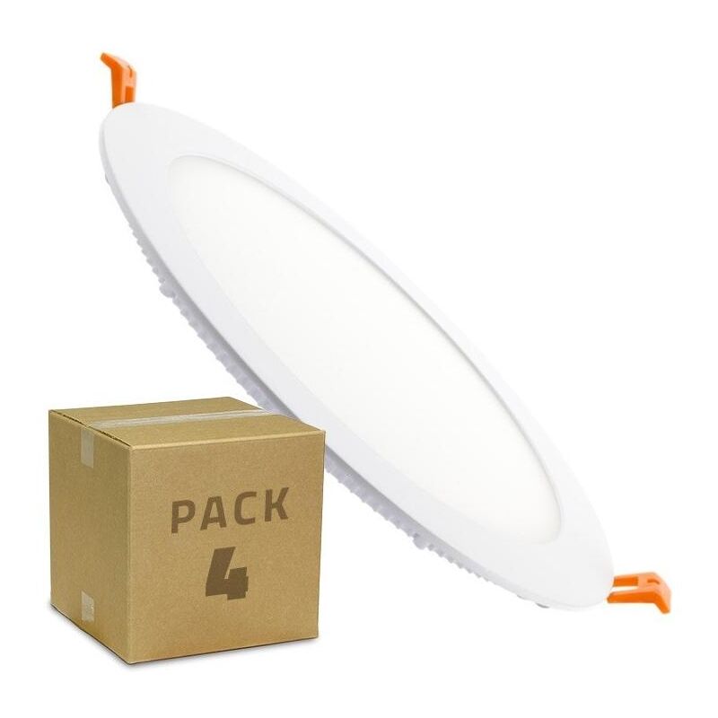 

Efectoled - Pack Placa LED Circular SuperSlim 9W (4 un) Blanco Cálido 2800K - 3200K . - Blanco Cálido 2800K - 3200K