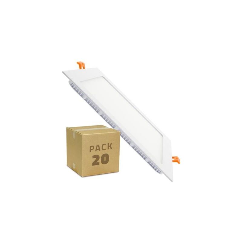

Pack Placa LED Cuadrada SuperSlim 18W (20 un) Blanco Neutro 4000K - 4500K - Blanco Neutro 4000K - 4500K