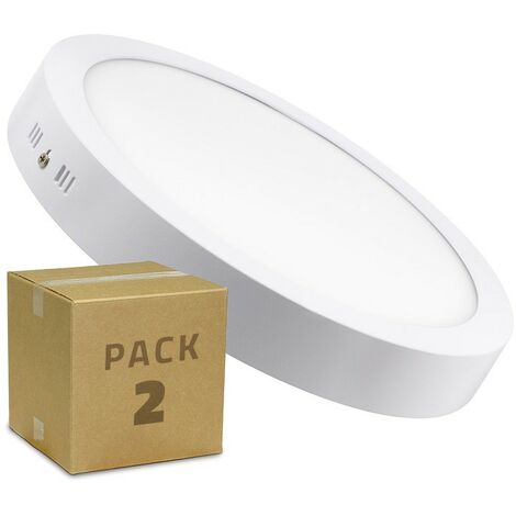 Pack Plafón LED 24W Circular (2 un)
