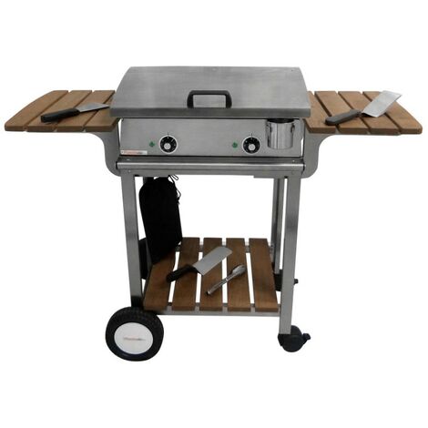 Pack plancha électrique PLANCHAELEC LUX 600 INOX - CHARIOT ELYSEE 600