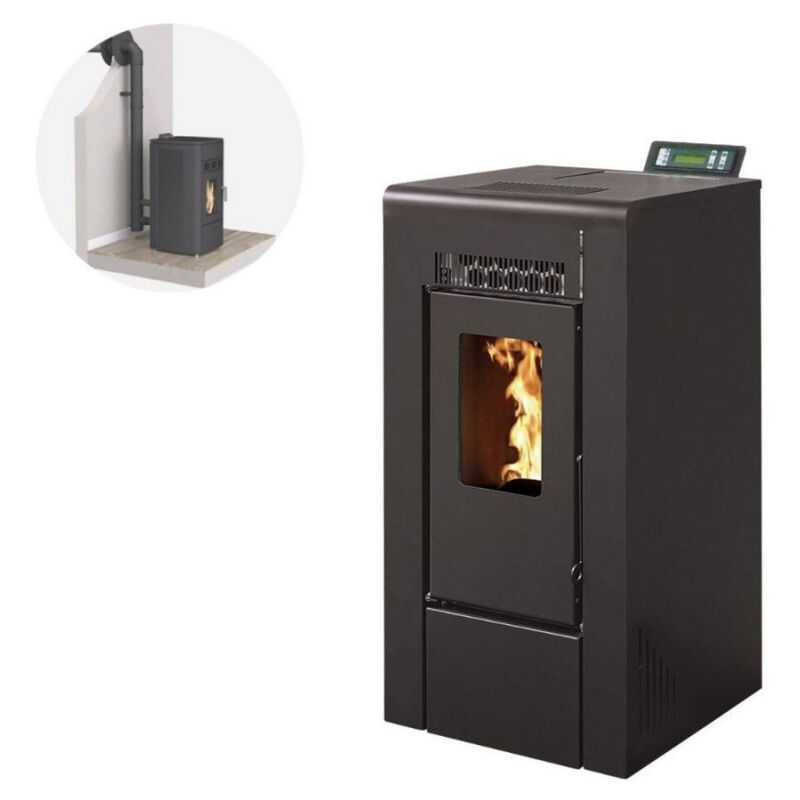 Pack Poêle à granules gioia 9 Etanche + Kit Conduit Ventouse