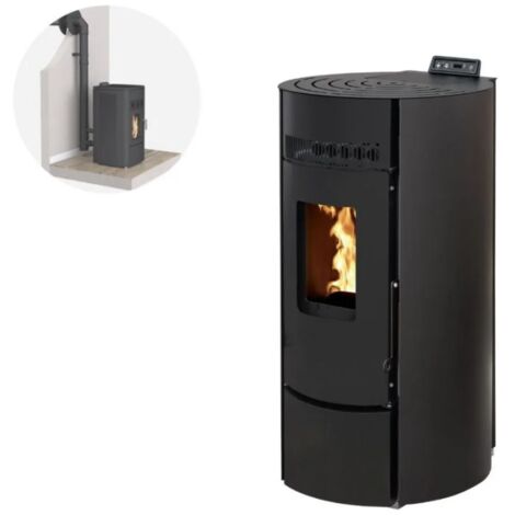 Pack Poêle à granules LEANDRO 9 Etanche + Kit Conduit Ventou