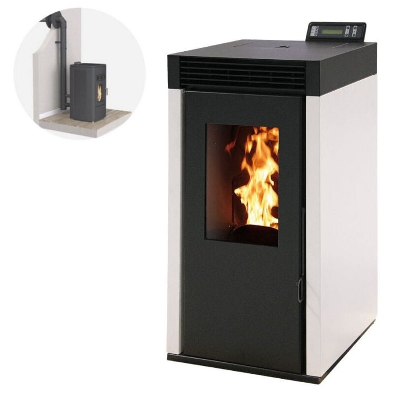 Interstoves - Pack Poêle à granules marina 6 Etanche + Kit Conduit Ventous