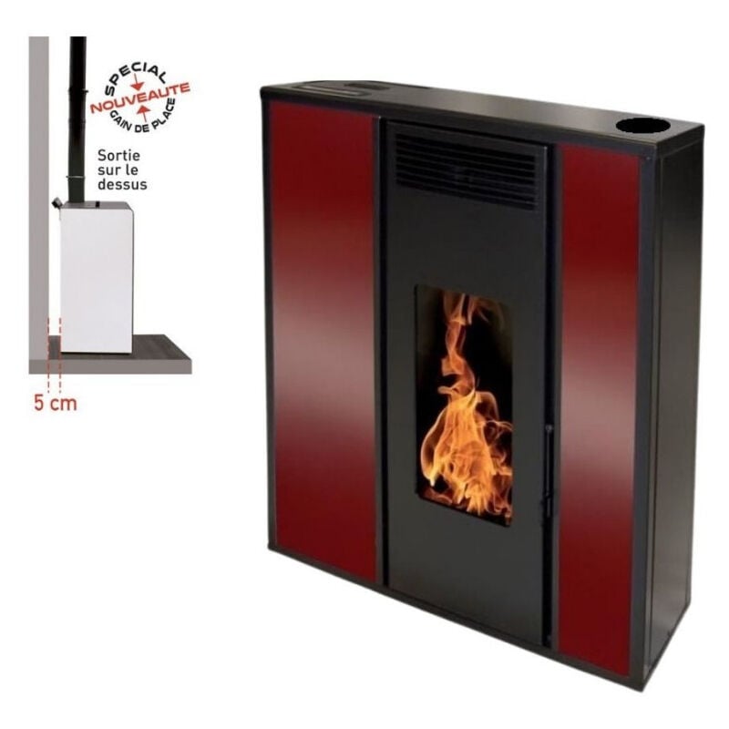 Pack Poêle à granules tessa 10 Etanche sortie Concentrique s