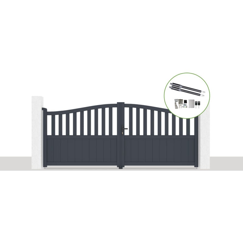 Pack portail battant électrique 3,400x140cm meije + Motorisation ranger B150