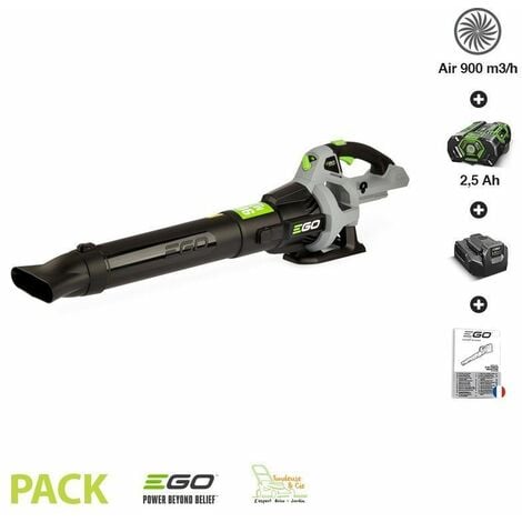 EGO POWER+ Pack pour souffler les feuilles EGOPOWER LB5301E batterie 56v chargeur inclus volume d air 900m3