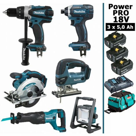 Ddf458Visseuse Pack 18vPerceuse Chocs Outils Pro 6 Power À 35jLq4AR