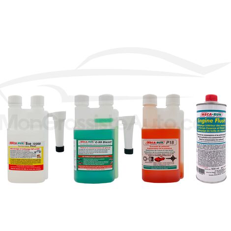 Pack premium diesel Mecarun (ECO 10000 + P18 + C99 + Engine Flush) 500ml