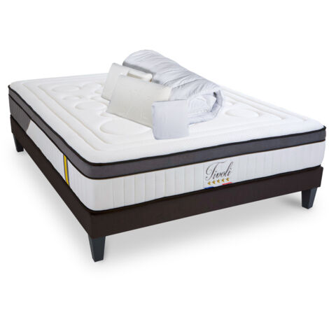 Pack prêt à dormir confort ferme Blanc 140x190 cm