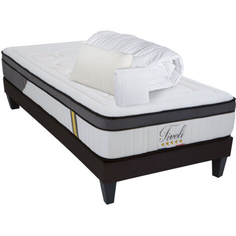 Pack prêt à dormir confort ferme Blanc 90x200 cm