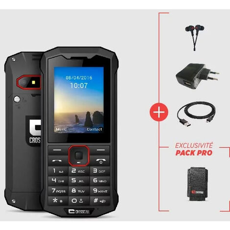 Pack Pro smartphone CROSSCALL SPIDER X4 en boîte sous blister - SPX4.PACK.BB.NN000