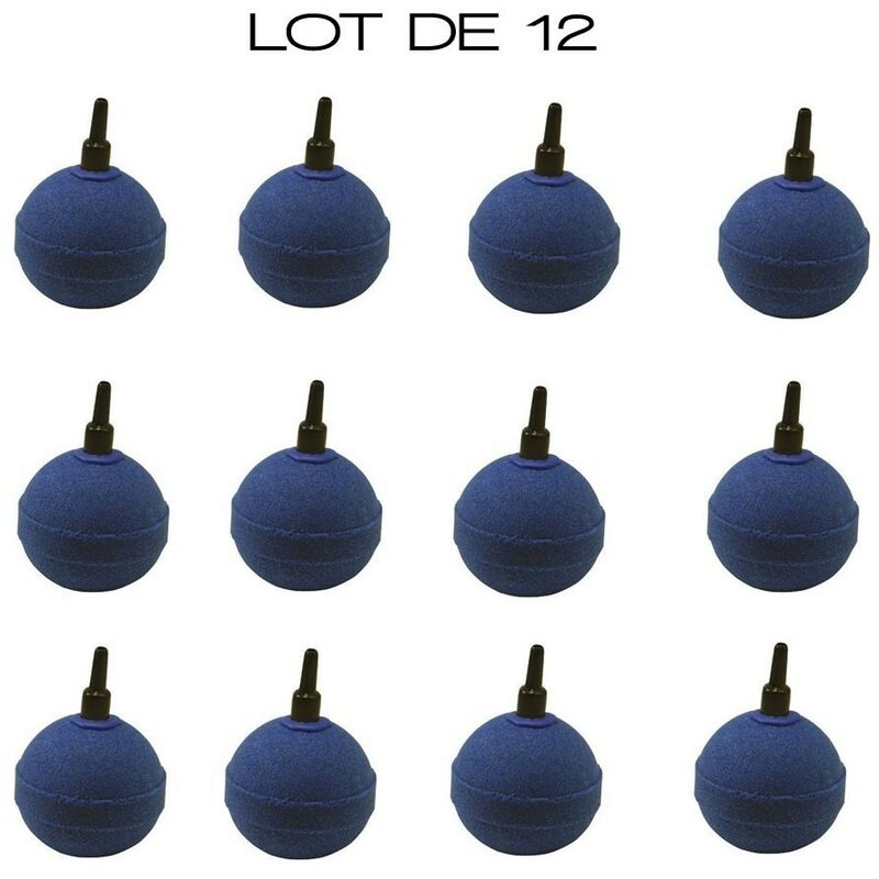 Lepoissonquijardinefr - Pack promo 12 x Diffuseurs d'air ( boules ) ronds pour aérer les bassins de jardin : 5 cm