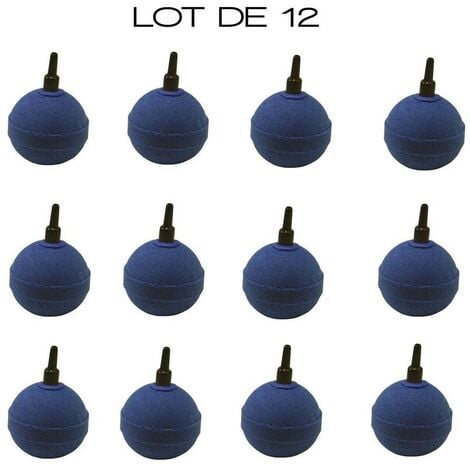 Pack PROMO 12 X Diffuseurs d'air ( boules ) ronds pour aérer les bassins de jardin : 5 cm