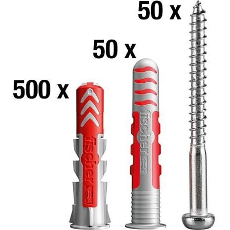 Pack promo Fischer DuoPower + DuoSeal Ø 6 mm, contenu 600 pièces