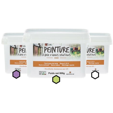 Pack Provence : 3 pots de peinture (lavande, anis, blanc)