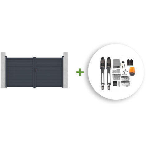 Pack puerta batiente 3m CARPATIA 300 x 160 cm + CISTERNA B700