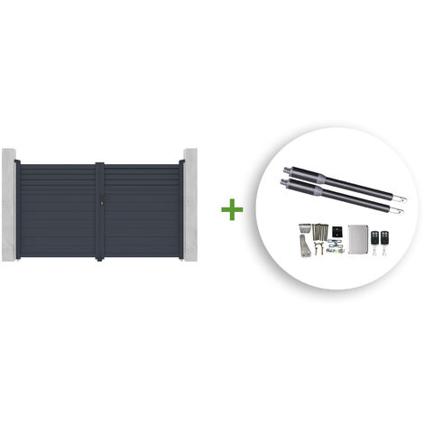 Pack puerta batiente 3m CARPATIA 300 x 180 cm + RANGER B150