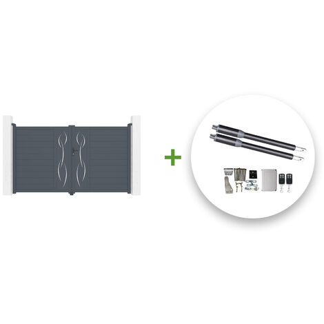 Pack puerta batiente automática LIFE 300 x 180 cm + motor RANGER B150