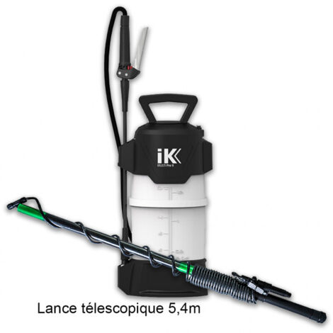 Pack pulvérisateur à pression préalable Multi Pro 9-12 – Lance télescopique 5,4m – Pression 3 bars – Capacité 6L – Pour désinfection et nettoyage – IK