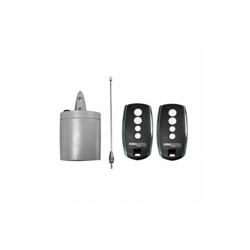 ME - Pack Récepteur Bicanal king-gates freddy 2 + 2 Télécommandes stylo 4K - IP55, 480 Utilisateurs, 433.92 MHz, 504 codes max