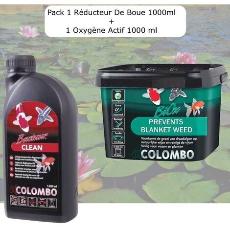 Pack Réducteur De Boue, 1000 ML + 1 Oxygène Actif,1000 ml Pour Bassins De 12500L
