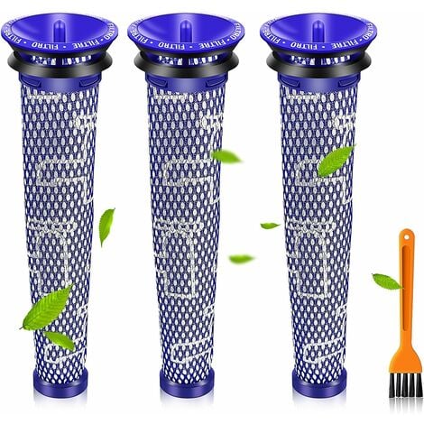 PESCE Pack Replacement Filters for Dyson V6 V7 V8, Washable Replacement Pre-Filter for Dyson DC58 DC59 DC61 DC62 Vacuum Cleaner Parts and Accessories, Replaces 965661-01