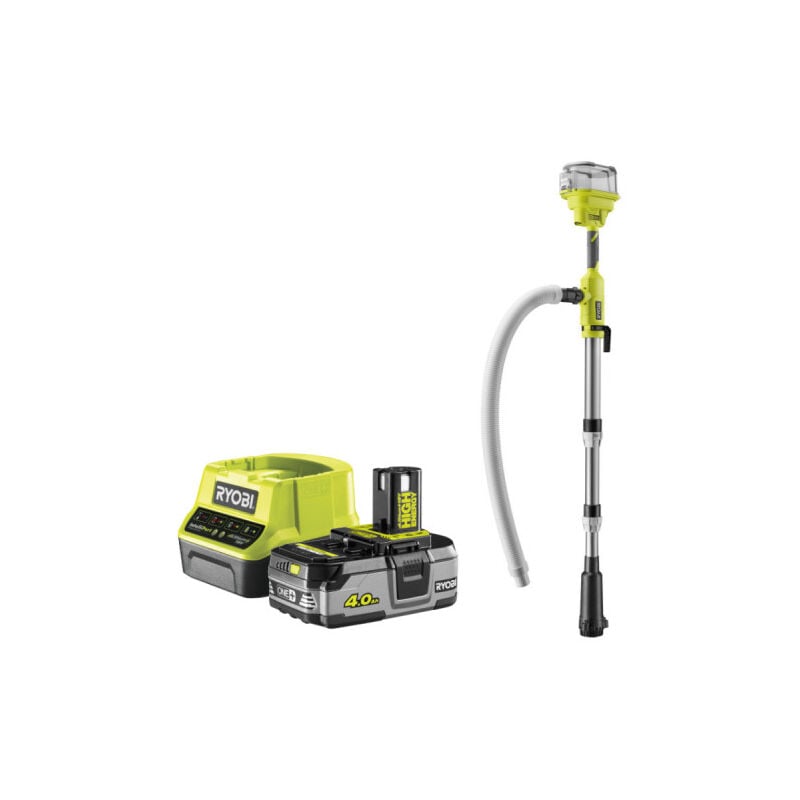 Pack RYOBI 18V Pompe à eau télescopique - 3360 L/H - 1 Batterie 4,0Ah - 1 Chargeur