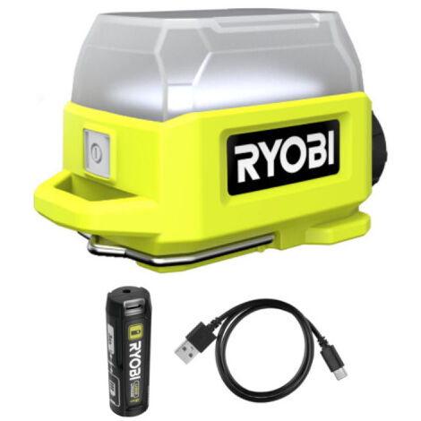 Lampe de travail RYOBI 4V USB Lithium - 650 lumens - Sans batterie ni