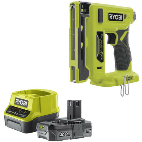 Pack RYOBI Agrafeuse 18V - R18ST50-0 - 1 batterie 2.0Ah - 1 chargeur rapide