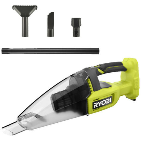 Pack RYOBI - Aspirateur à main RHV18-0 - 18V One+ - 600ml - Sans batterie ni chargeur - Kit 4 accessoires pour aspirateur - RAK04FC