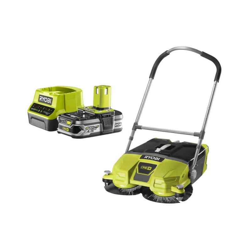 Ryobi - Pack Balayeuse motorisée 18V One+ 533 mm R18SW3-0 - 1 Batterie 2.5Ah - 1 Chargeur rapide RC18120-125