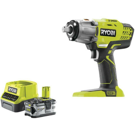 Pack RYOBI boulonneuse à chocs 18V One+ R18IW3-0 - 1 batterie 4.0Ah - 1 chargeur rapide 2.0Ah RC18120-140