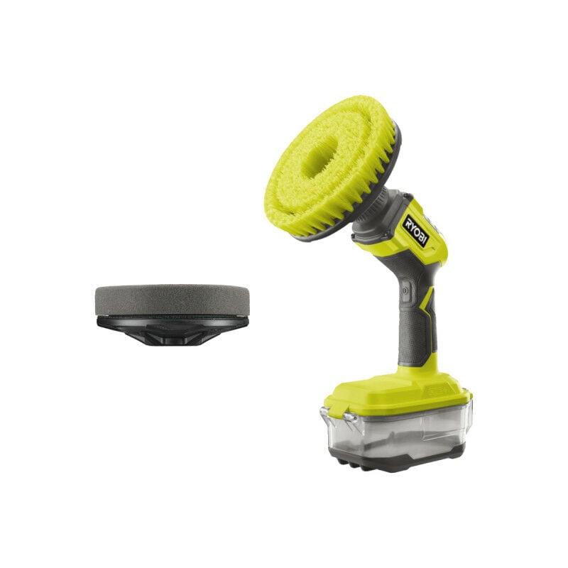 Ryobi - Pack Brosse motorisée R18CPS-0 - 18V One+ - sans batterie ni chargeur - Disque en mousse - rakscrubf