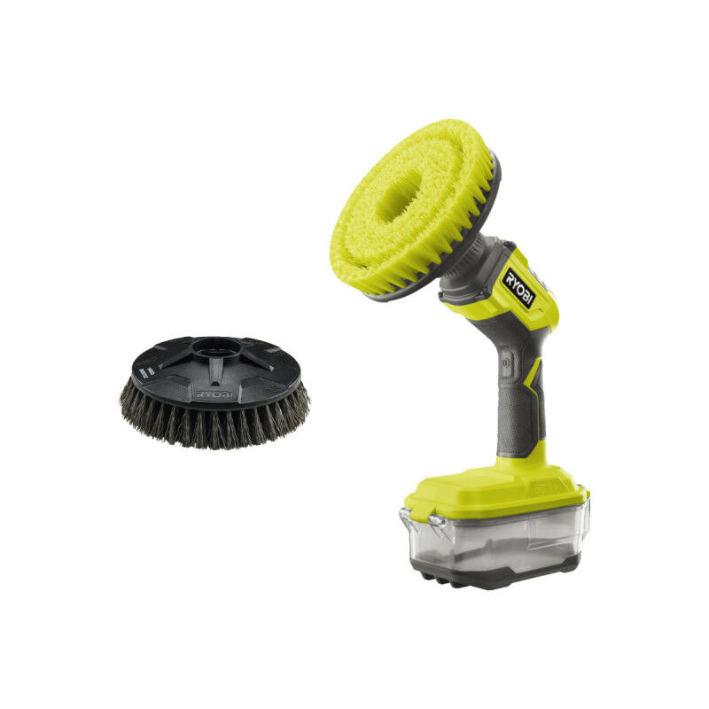 Ryobi - Pack Brosse motorisée R18CPS-0 - 18V One+ - sans batterie ni chargeur - Tête de brosse rakscrubh - surfaces dures