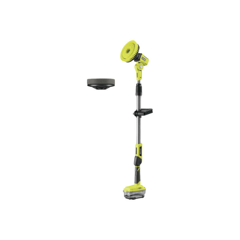 Ryobi - Pack Brosse motorisée télescopique R18TPS-0 - 18V One+ - sans batterie ni chargeur - Disque en mousse - rakscrubf
