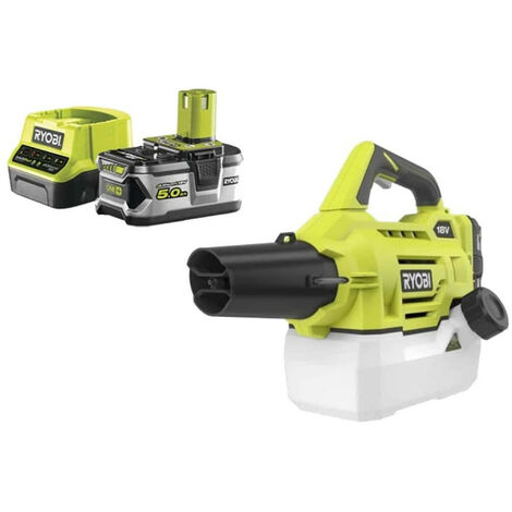 Pack RYOBI Brumisateur 18V One Plus 2L - RY18FGA-0 - 1 batterie 18V 5.0Ah - 1 chargeur rapide 2.0Ah RC18120-150