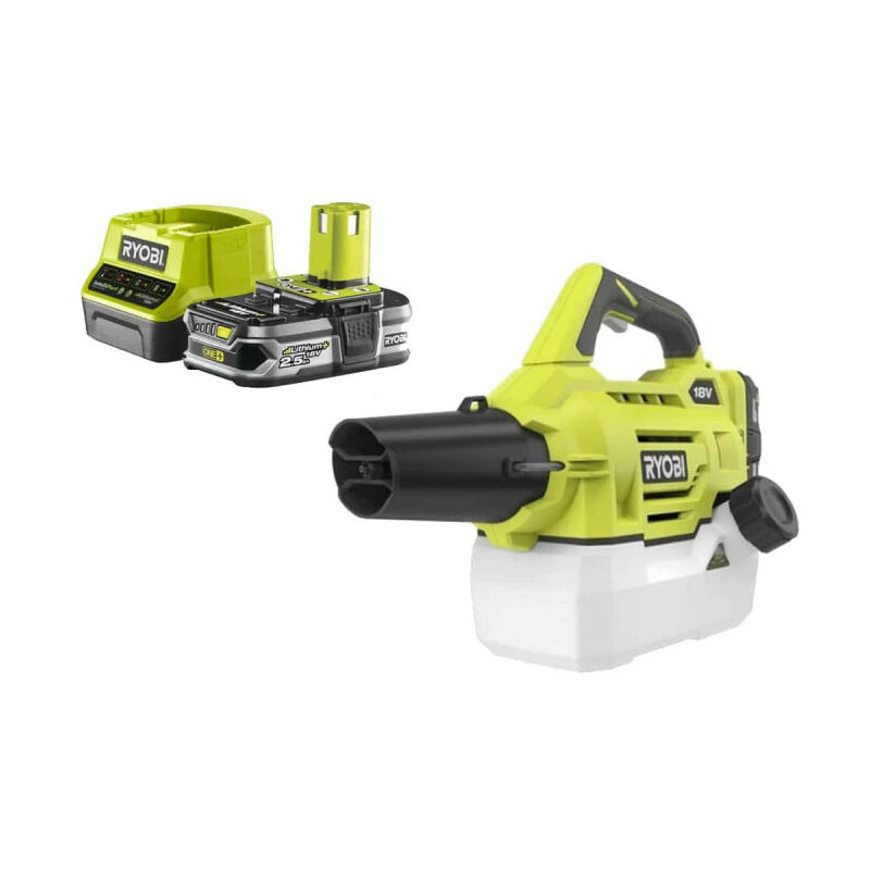 Ryobi - Pack Brumisateur 18V One Plus 2L - RY18FGA-0 - 1 Batterie 2.5Ah - 1 Chargeur rapide RC18120-125