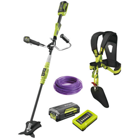 Pack RYOBI débroussailleuse 36V Lithium-ion RBC36X26B - bobine fil rond diamètre 1,6mm RAC101