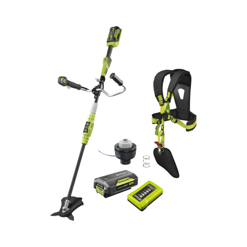 Pack RYOBI débroussailleuse 36V Lithium ion RBC36X26B tête complète simple fil diamètre 1 6mm RAC114 - vue 2