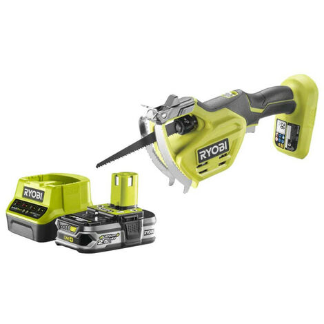 Pack RYOBI Elagueur à main 18V One+ RY18PSA-0 - 1 Batterie 2.5Ah - 1 Chargeur rapide RC18120-125
