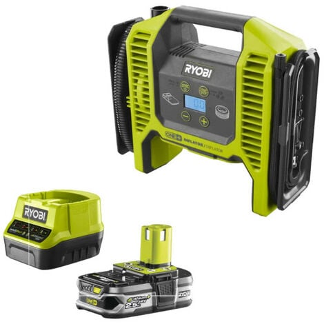 Pack RYOBI Gonfleur 18V One Plus R18Vi-0 - 1 Batterie 2.0Ah - 1 Chargeur  rapide