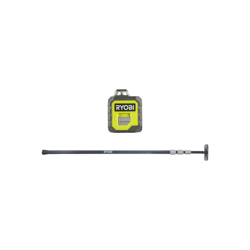 Ryobi - Pack Laser rouge 360 - RB360RLL - 20m de portée - Canne télescopique RBCLTP1 - 320cm