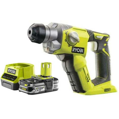 Pack RYOBI Marteau perforateur 18V One+ R18SDS-0 - 1 Batterie 2.5Ah - 1 Chargeur rapide RC18120-125